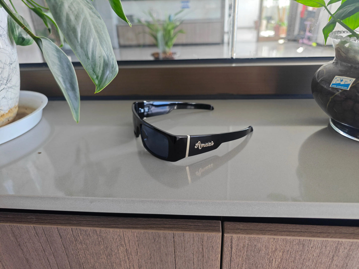 Amazi Retro Shield Sunglasses